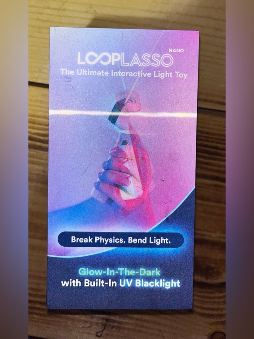 LOOPLASSO Nano Interactive Light Toy - Glow-In-The-Dark Pink/Blue